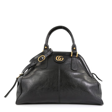 Gucci RE(BELLE) Top Handle Bag Leather Medium Black 45427135