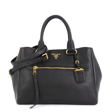 Prada Front Pocket Convertible Tote Vitello Daino Medium
