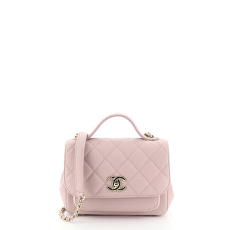 Chanel Business Affinity Flap Bag Quilted Caviar Mini Pink 4542735