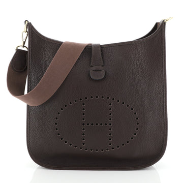 Hermes Evelyne Crossbody Gen I Fjord GM Brown 4542748