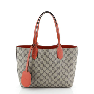 Gucci Reversible Tote GG Print Leather Small Brown 4542760