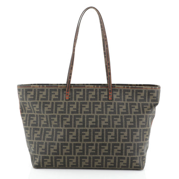 Fendi Roll Tote Zucca Coated Canvas Large Brown 4542789