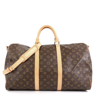 Louis Vuitton Keepall Bandouliere Bag Monogram Canvas 50 Brown 4542820
