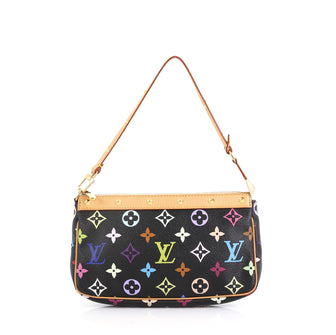 Louis Vuitton Pochette Accessoires Monogram Multicolor Black 454342