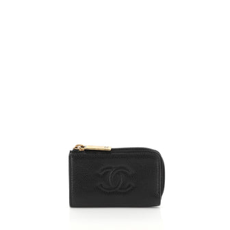 Chanel Timeless Zip Key Pouch Caviar Black 454361