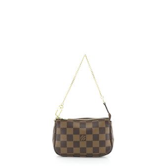 Louis Vuitton Pochette Accessoires Damier Mini Brown 454552