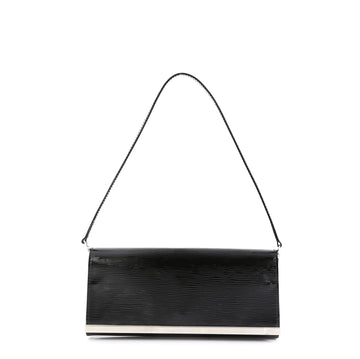 Louis Vuitton Sevigne Clutch Electric Epi Leather Black 454852