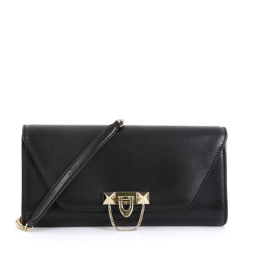 Valentino Demilune Clutch Leather Black 454871