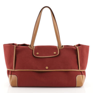 Hermes Passe-Passe Bag Toile and Leather 43