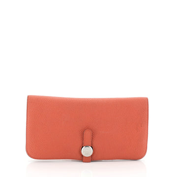 Hermes Dogon Recto Verso Wallet Leather Orange 45516120