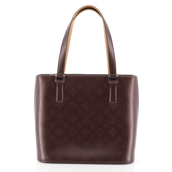 Louis Vuitton Mat Stockton Handbag Monogram Vernis Purple 4551615