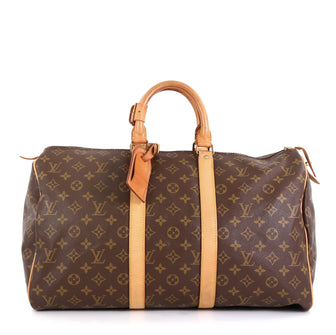 Louis Vuitton Keepall Bag Monogram Canvas 45 Brown 4551626