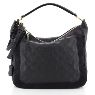 Louis Vuitton Audacieuse Handbag Monogram Empreinte Leather MM Blue 4551632