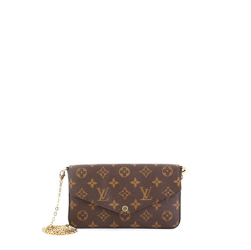 Louis Vuitton Felicie Pochette Monogram Canvas Brown 455163