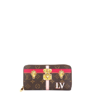 Louis Vuitton Zippy Wallet Limited Edition Summer Trunks Monogram Canvas  Brown 4551642