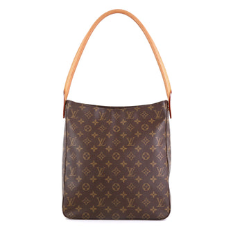 Louis Vuitton Looping Handbag Monogram Canvas GM Brown 455164