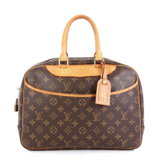 Louis Vuitton Deauville Handbag Monogram Canvas Brown 4551653