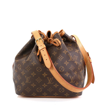 Louis Vuitton Petit Noe Handbag Monogram Canvas Brown 4551657
