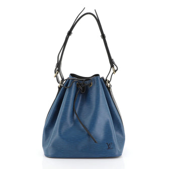 Louis Vuitton Petit Noe Handbag Epi Leather Blue 4551661