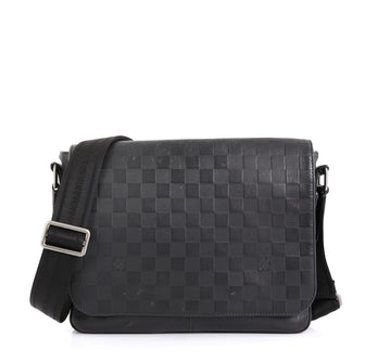 Louis Vuitton District Messenger Bag Damier Infini Leather PM Black 4551667