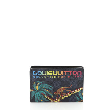 Louis Vuitton Pocket Organizer Limited Edition Damier Cobalt Jungle  Blue 455166