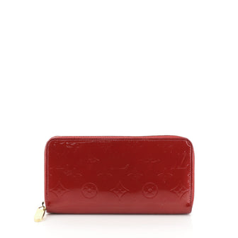 Louis Vuitton Zippy Wallet Monogram Vernis Red 4551674