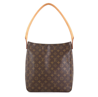 Louis Vuitton Looping Handbag Monogram Canvas GM Brown 4551675