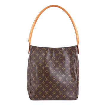 Louis Vuitton Looping Handbag Monogram Canvas GM Brown 4551681