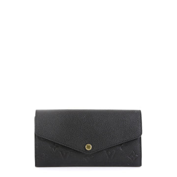 Louis Vuitton Sarah Wallet NM Monogram Empreinte Leather Black 455168