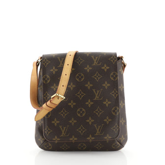Louis Vuitton Musette Salsa Handbag Monogram Canvas PM Brown 4551696