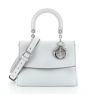 Christian Dior Be Dior Bag Pebbled Leather Small Blue 455221