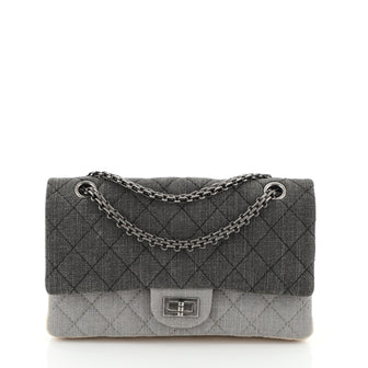 Chanel Tricolor Reissue 2.55 Flap Bag Quilted Denim 225 Blue 4552913