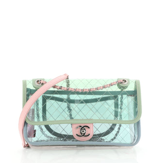 Chanel Coco Splash Flap Bag Quilted PVC With Lambskin Medium