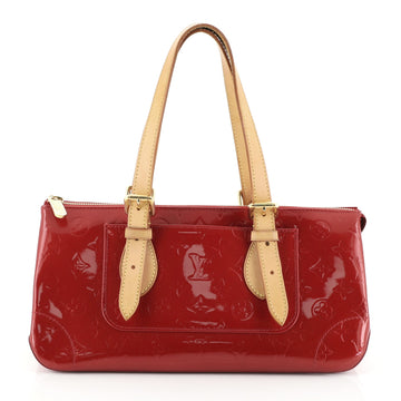 Louis Vuitton Rosewood Avenue Handbag Monogram Vernis Red 455322