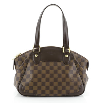 Louis Vuitton Verona Handbag Damier PM Brown 455611
