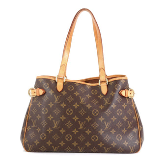 Louis Vuitton Batignolles Handbag Monogram Canvas Horizontal Brown 455691
