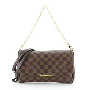 Louis Vuitton Favorite Handbag Damier MM Brown 455861