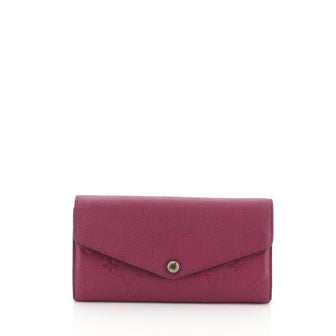 Louis Vuitton Sarah Wallet NM Monogram Empreinte Leather  Purple 455881