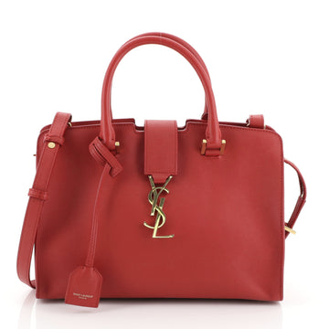 Saint Laurent Monogram Cabas Leather Small Red 4560051