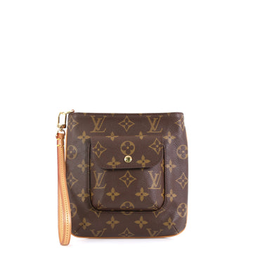 Louis Vuitton Partition Wristlet Clutch Monogram Canvas Brown 4560061