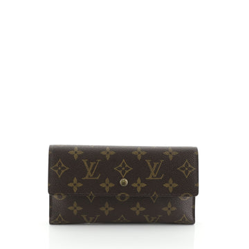 Louis Vuitton Sarah Wallet Monogram Canvas Brown 4560110