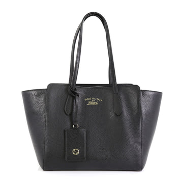 Gucci Swing Tote Leather Small Black 456101