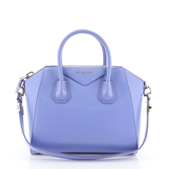 Givenchy Antigona Bag Glazed Leather Small Purple 456181