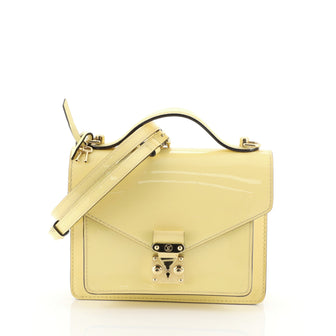 Louis Vuitton Monceau Handbag Vernis BB Yellow 456341