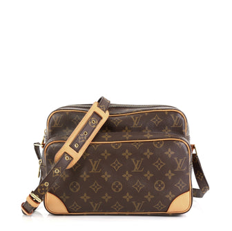 Louis Vuitton Nil Handbag Monogram Canvas 28 Brown 456421