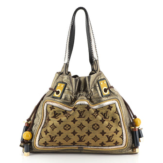 Louis Vuitton Sunbird Handbag Limited Edition Monogram Lurex Canvas  Metallic 456525