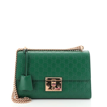 Gucci Padlock Shoulder Bag Guccissima Leather Medium