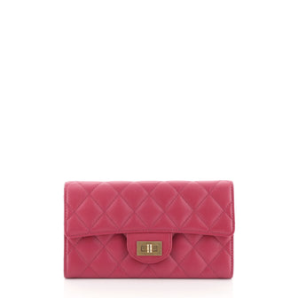Chanel Reissue Flap Wallet Quilted Caviar Long Pink 45658111