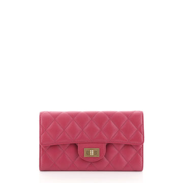 Chanel Reissue Flap Wallet Quilted Caviar Long Pink 45658111