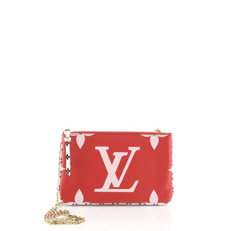 Louis Vuitton Pochette Double Zip Limited Edition Colored Monogram Giant  Red 45658121